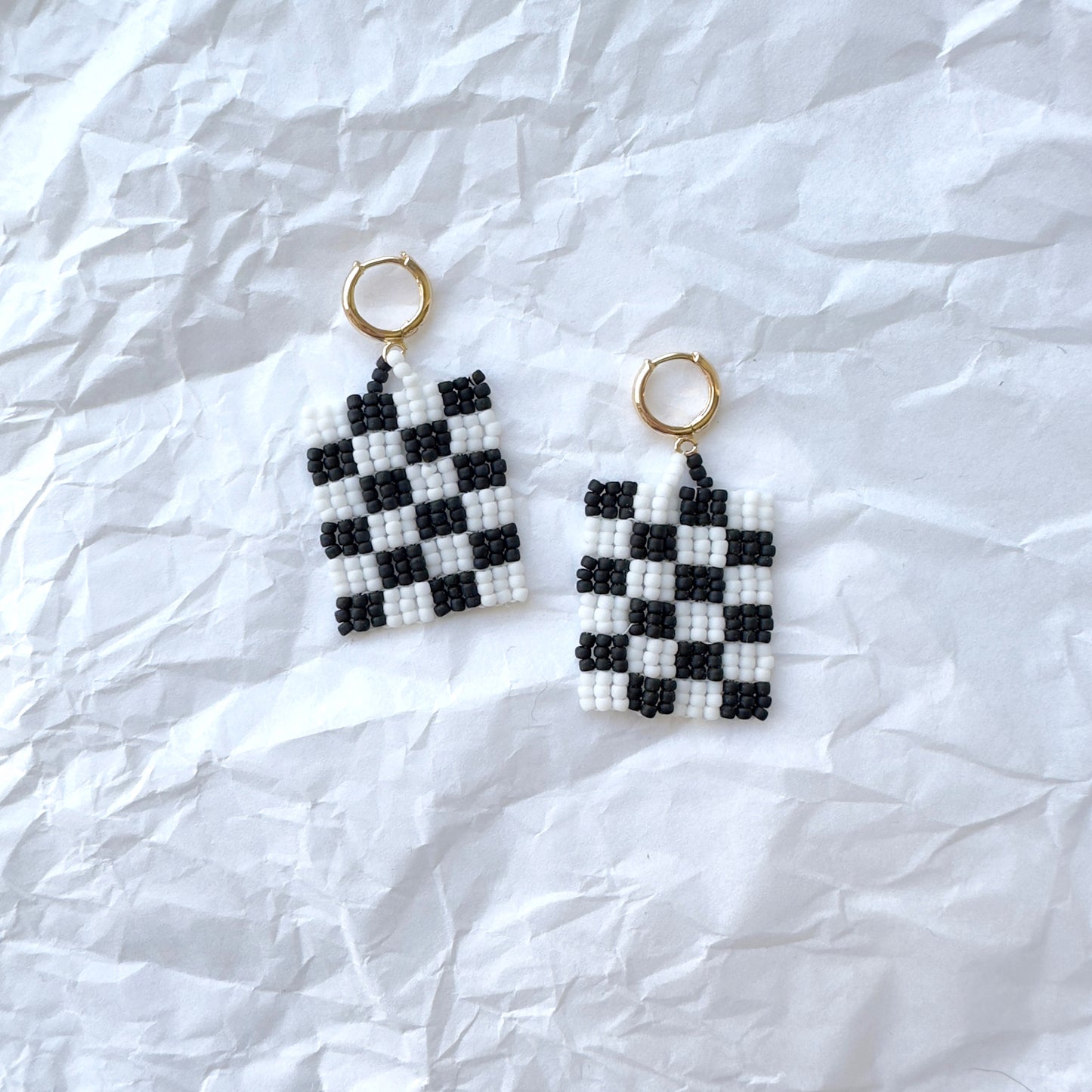 Bigger Checkered Earrings