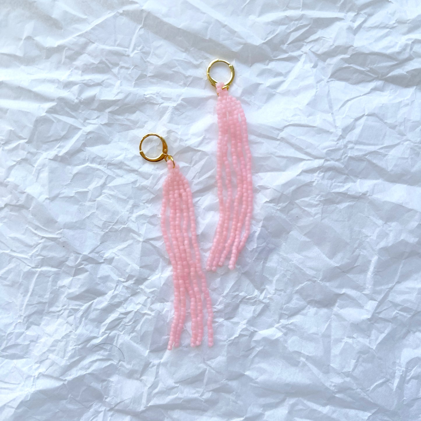 Party Pink Fringe Earrings