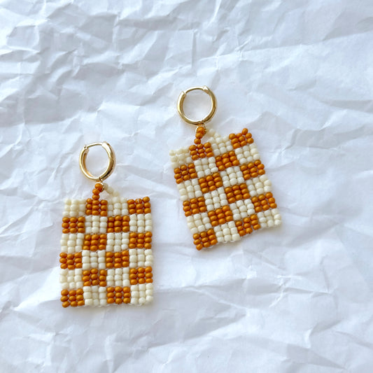 Bigger Checkered Earrings