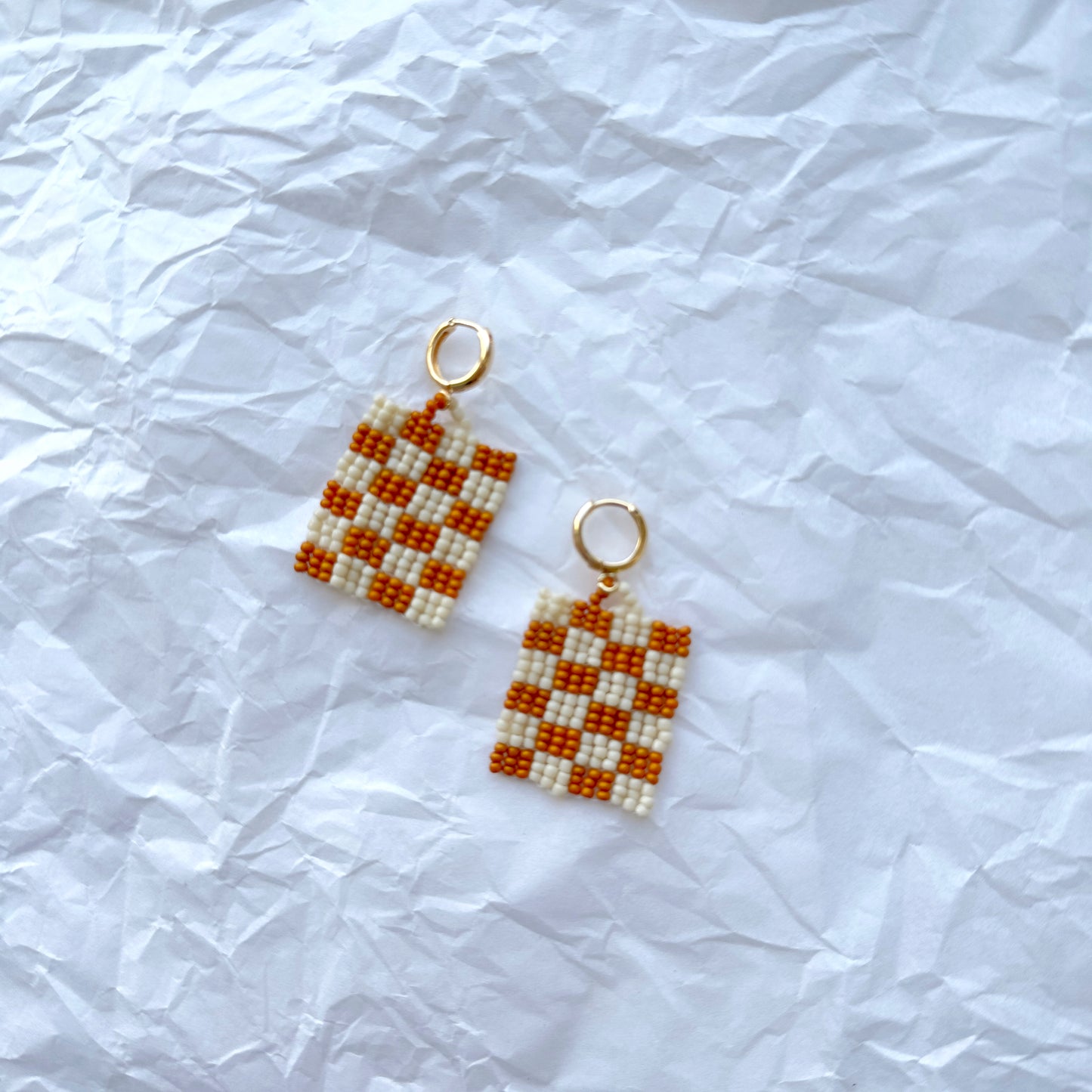 Bigger Checkered Earrings