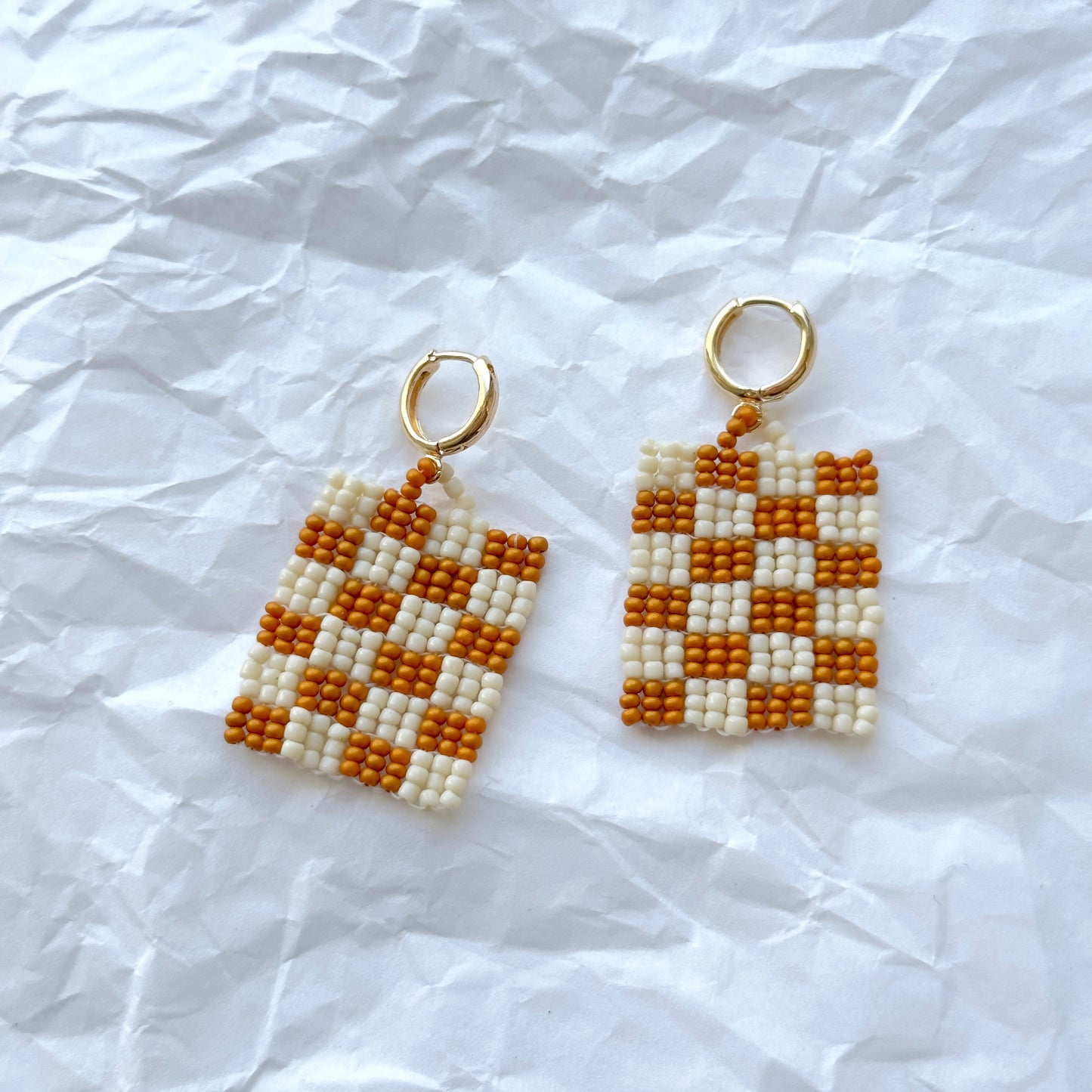 Bigger Checkered Earrings