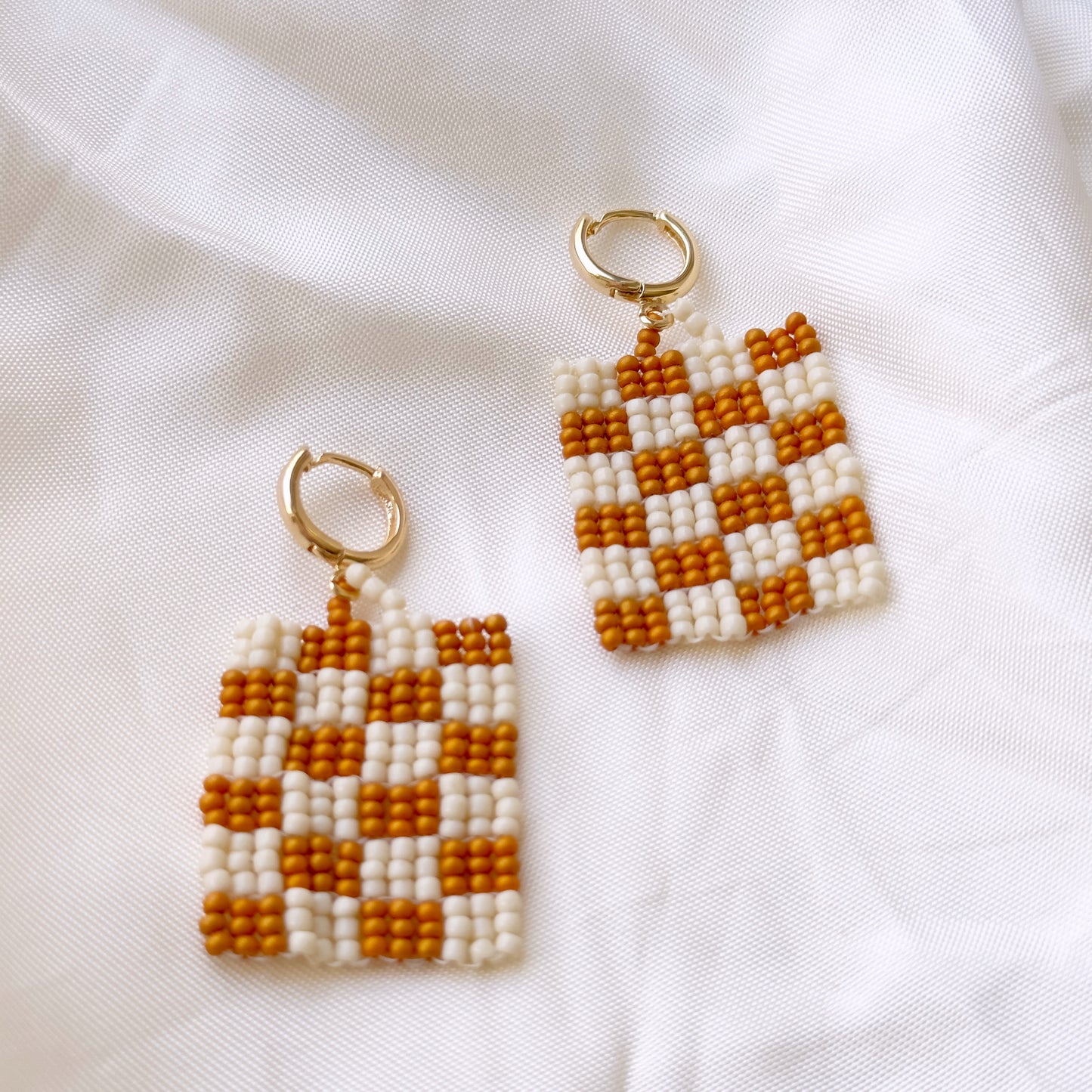 Bigger Checkered Earrings