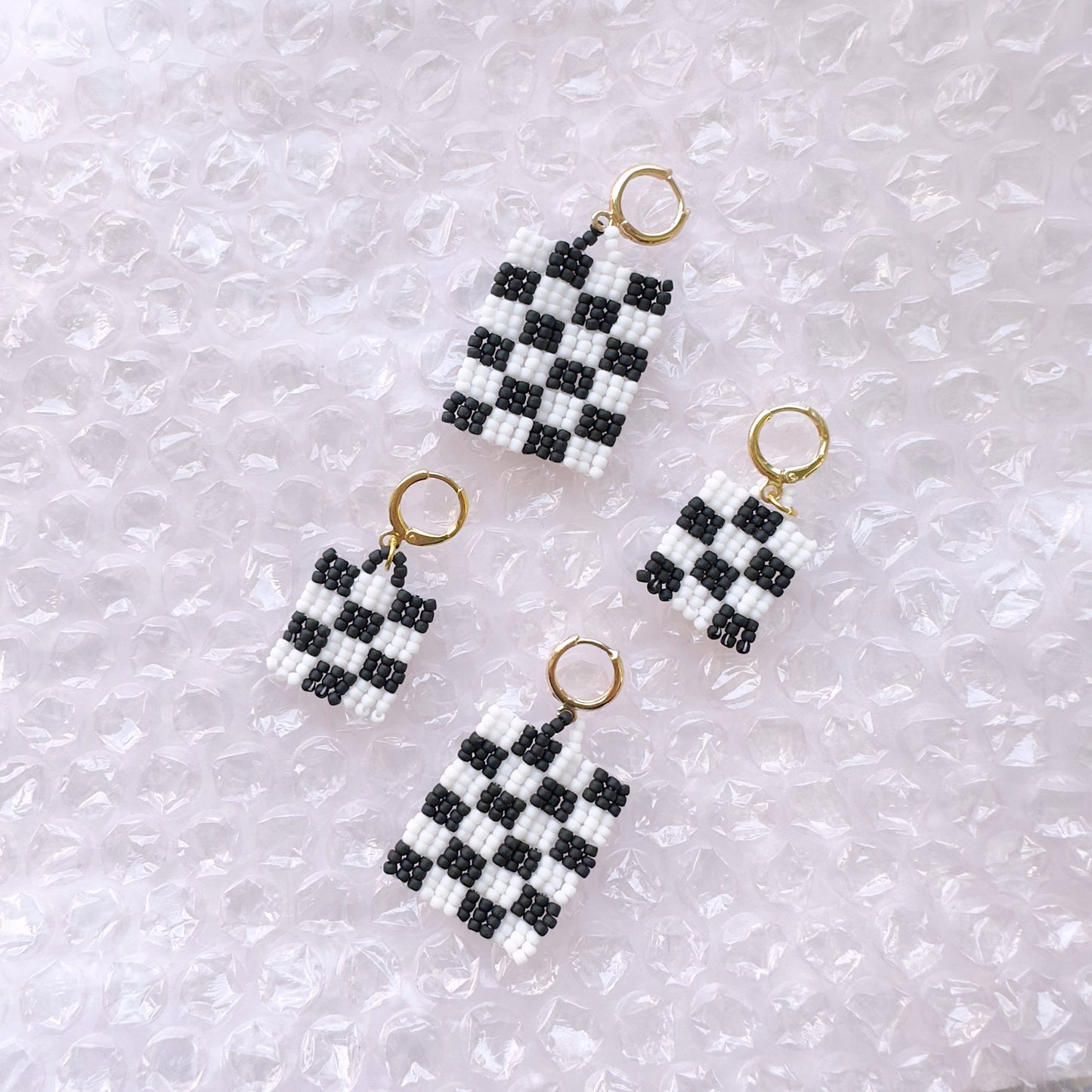 Bigger Checkered Earrings