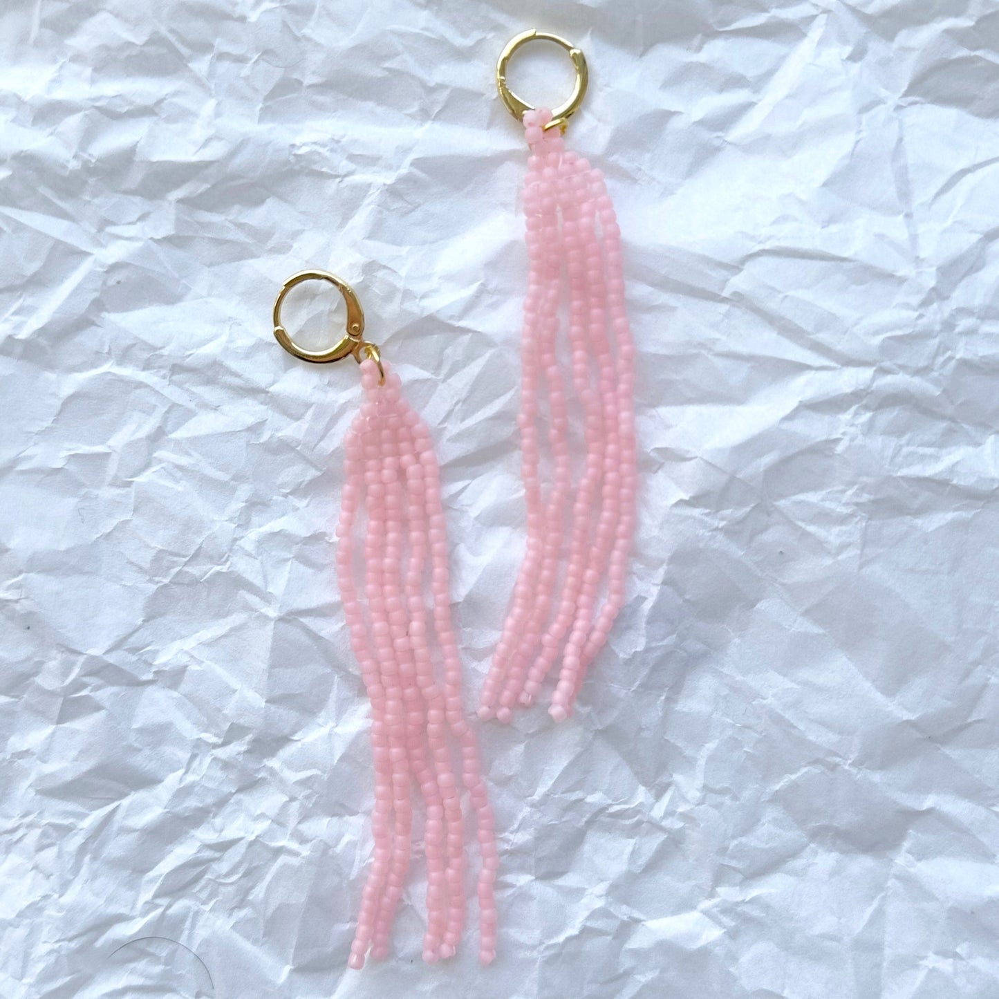 Party Pink Fringe Earrings