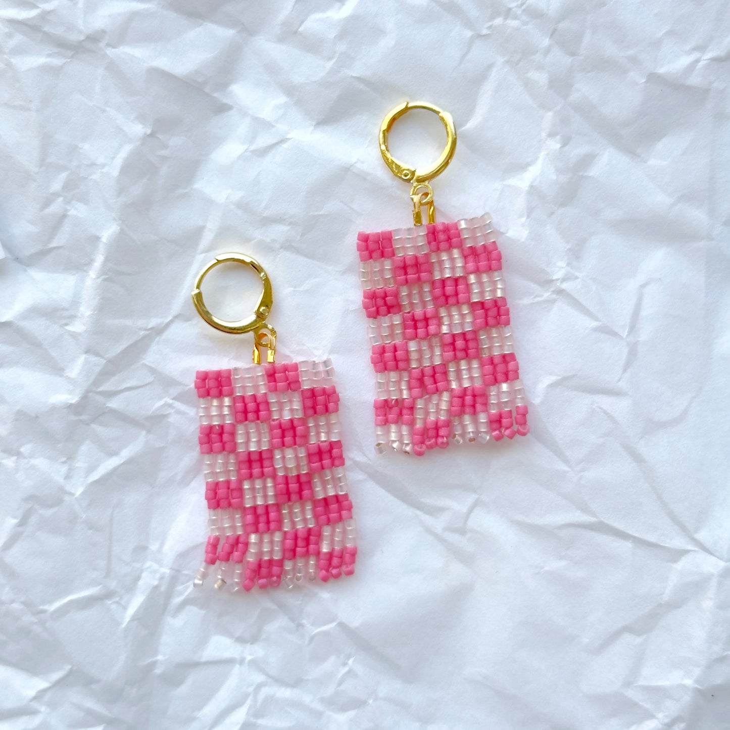 Bigger Checkered Earrings