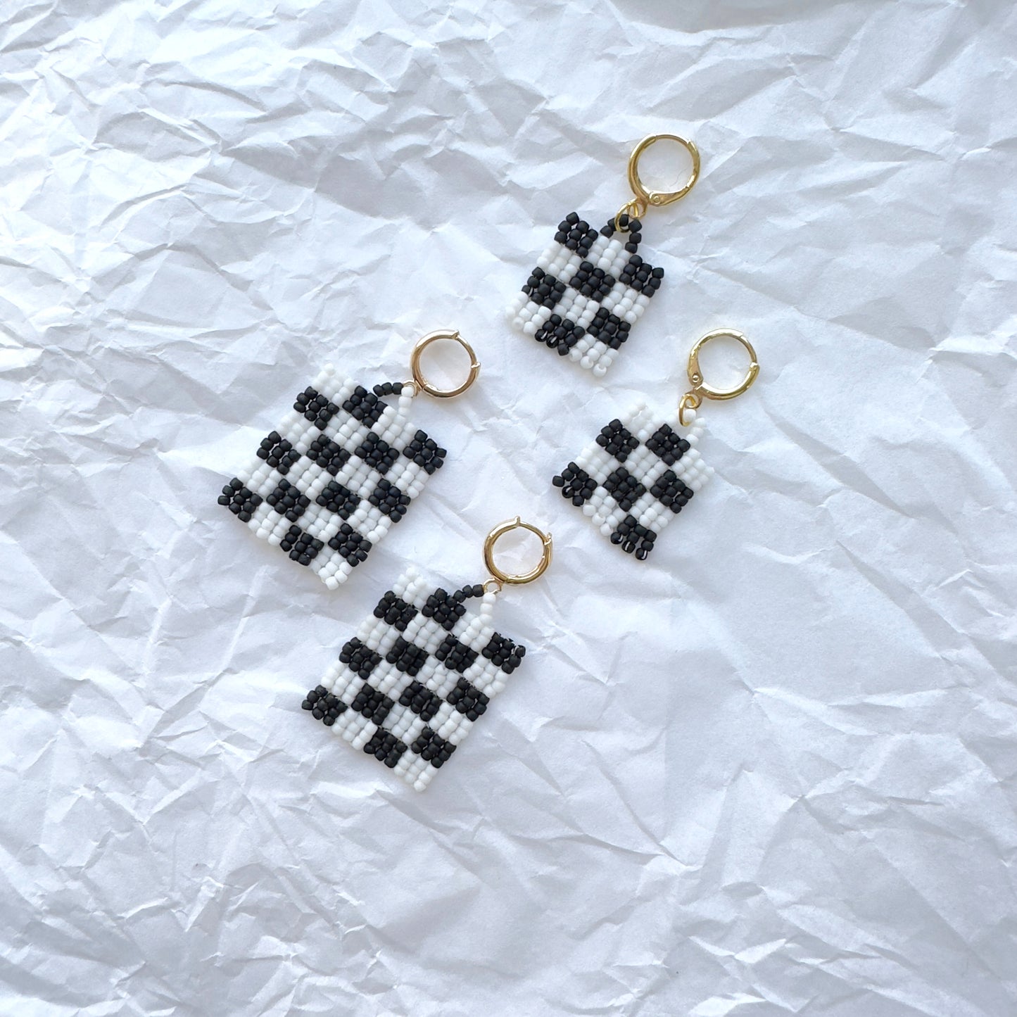 Bigger Checkered Earrings