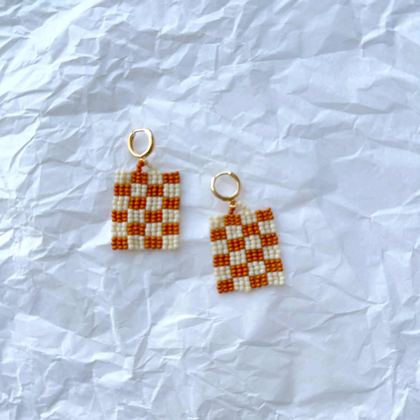 Bigger Checkered Earrings